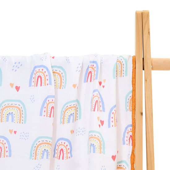 Rainbow Reverie - 4 Layer Bamboo Cotton Swaddle