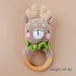 Zoo Friends - Handmade Crochet Rattle