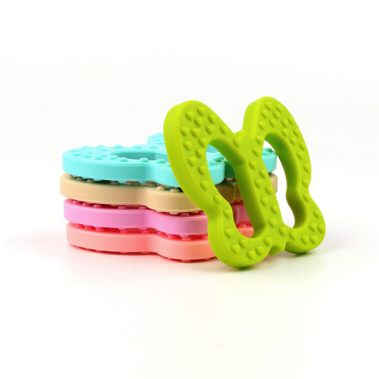 FlutterBite Bliss: Silicone Butterfly Teething Toy