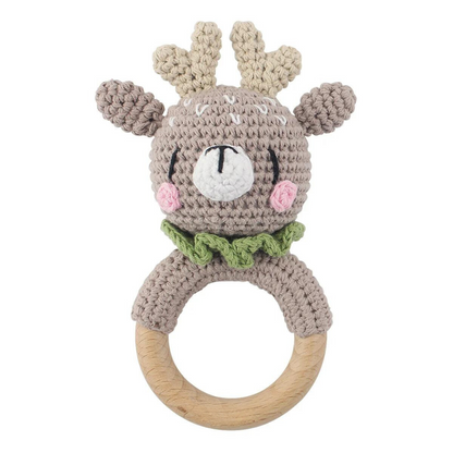Zoo Friends - Handmade Crochet Rattle